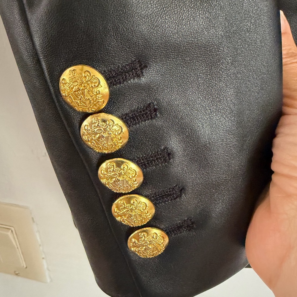 Veronica Beard Black Blazer with Gold Buttons - Picture 7 of 9